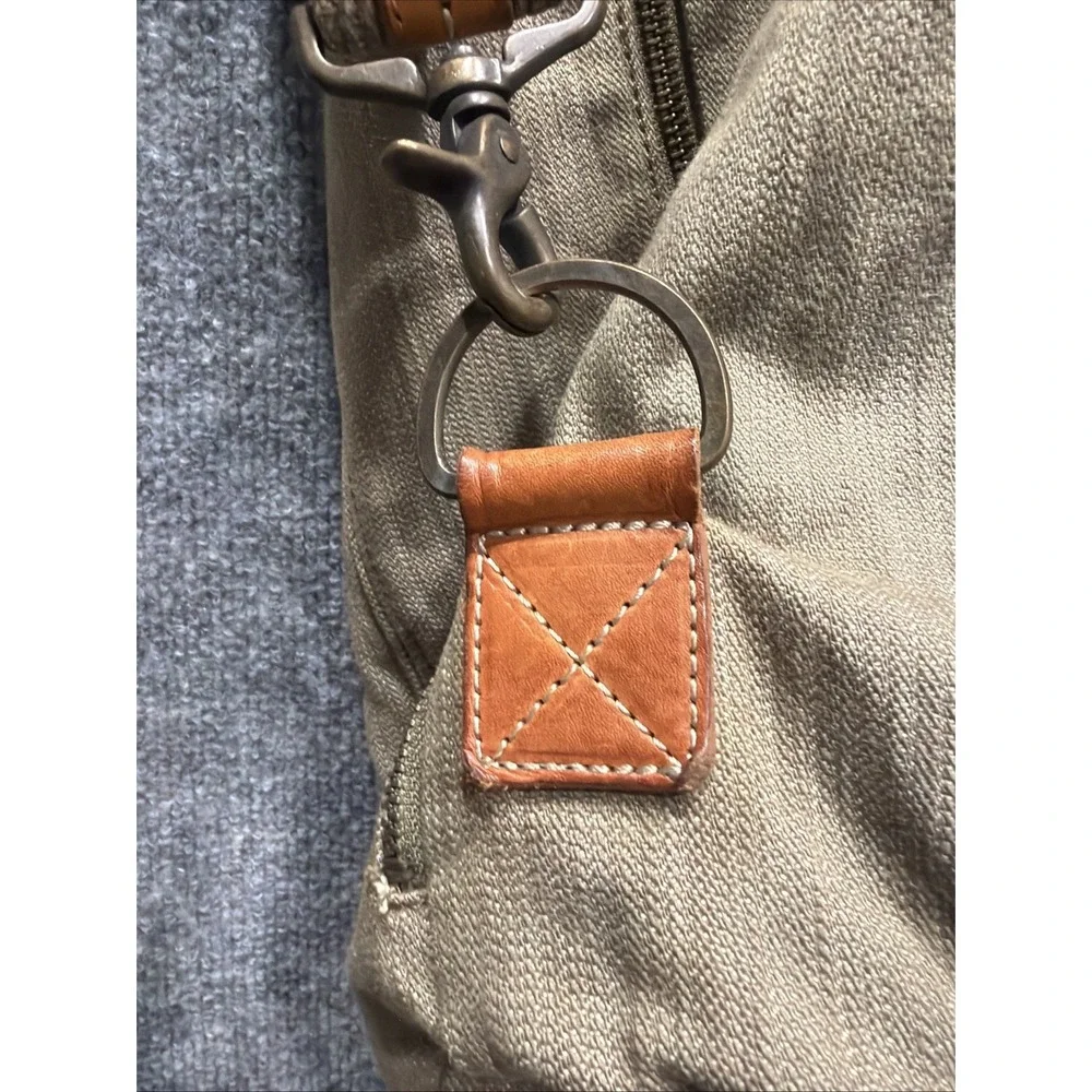 VINTAGE UNISON DEPT Military Style Canvas Leather Backpack Rucksack Japan Made